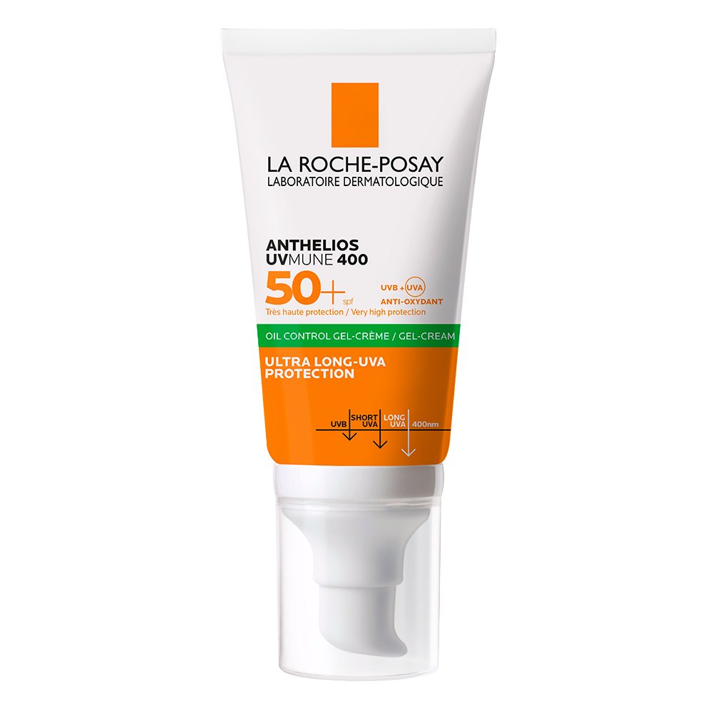 Anthelios UVMune 400 Oil Control SPF50+ gel crema protectie solara pentru controlul excesului de sebum